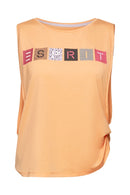 Sport Logo Sleeveless Vest - Coral Orange