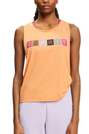 Sport Logo Sleeveless Vest - Coral Orange
