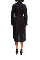 Casual Linen Dress - Black