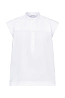 Casual Short Sleeve Blouse - White