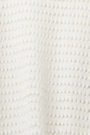 Casual Geo Stitch Jumper - Offwhite