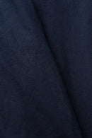 Casual Linen Wide Leg Trouser - Navy