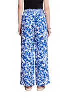 Wide Leg Print Trouser - Ice