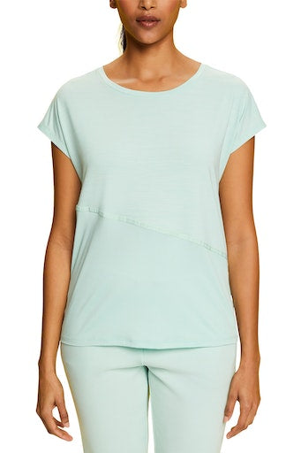 Cap Sleeve T-Shirt - Aqua Green