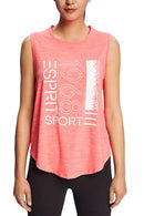 Sleeveless T-Shirt - Coral