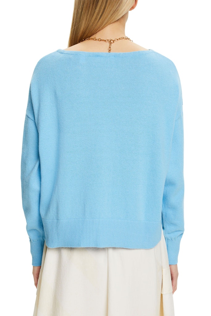 Esprit Casual Round Neck Jumper - Light Turquoise