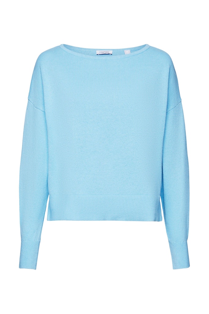 Esprit Casual Round Neck Jumper - Light Turquoise