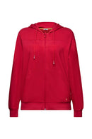 Zipped Hoodie - Dark Red