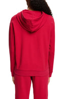 Zipped Hoodie - Dark Red