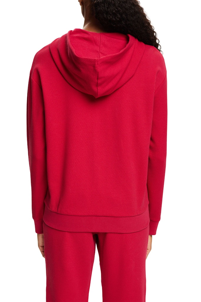 Zipped Hoodie - Dark Red