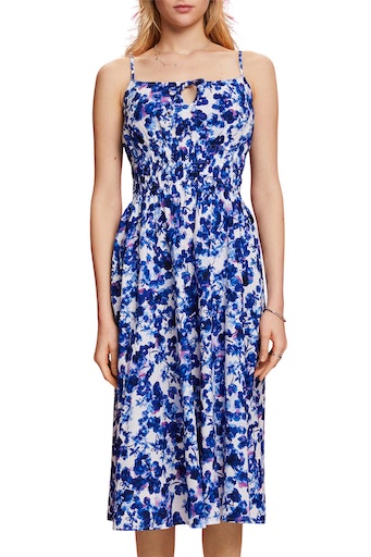 All Over Print Strap Dress - Ice
