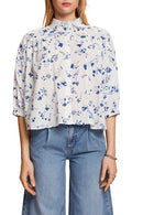 All Over Print Blouse - Offwhite