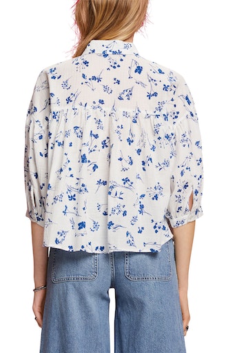 All Over Print Blouse - Offwhite