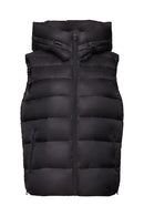 Casual Hooded Gilet - Black