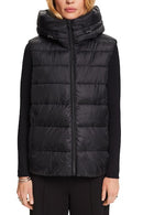 Casual Hooded Gilet - Black