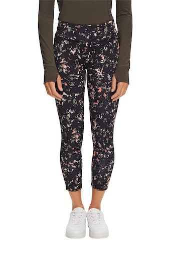 Sport Print Leggings - Anthracite