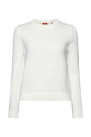 Casual Popcorn Jumper - Offwhite