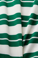 Casual Stripe Round Neck Jumper - Green