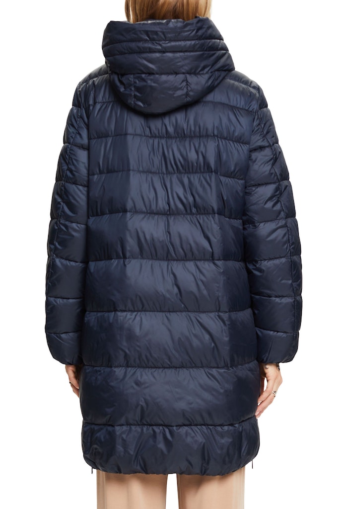 Casual Puffer Coat - Navy