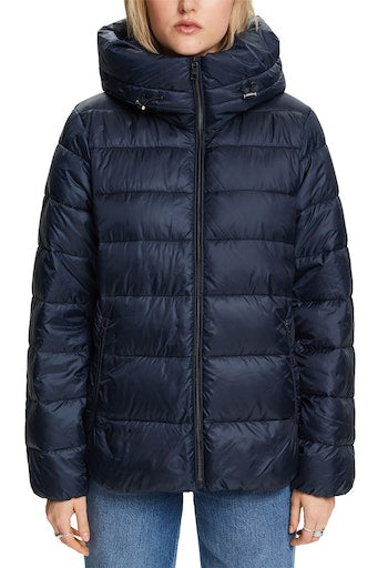 Casual Puffer Jacket - Navy