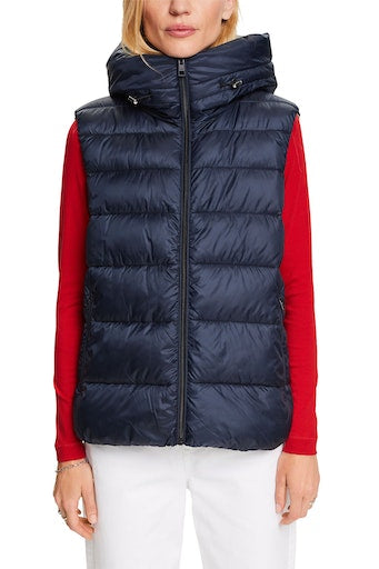 Casual Hooded Gilet - Navy