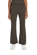 Flared Jersey Joggers - Khaki