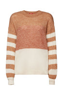 Casual Round Neck Jumper - Caramel