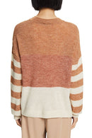 Casual Round Neck Jumper - Caramel
