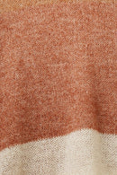 Casual Round Neck Jumper - Caramel