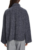 Casual Structure Boxy Jumper - Navy