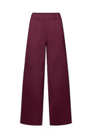 Wide Leg Trouser - Aubergine