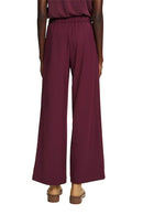 Wide Leg Trouser - Aubergine