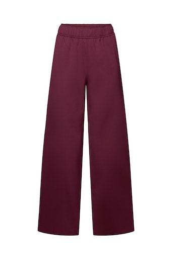 Wide Leg Trouser - Aubergine