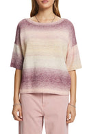 Round Neck Jumper - Aubergine