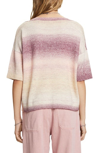 Round Neck Jumper - Aubergine