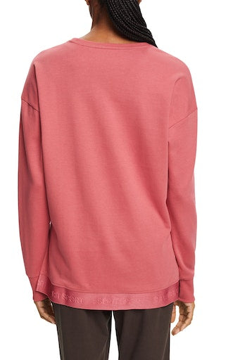 Round Neck Sweatshirt - Blush