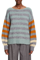 Round Neck Jumper - Medium Grey