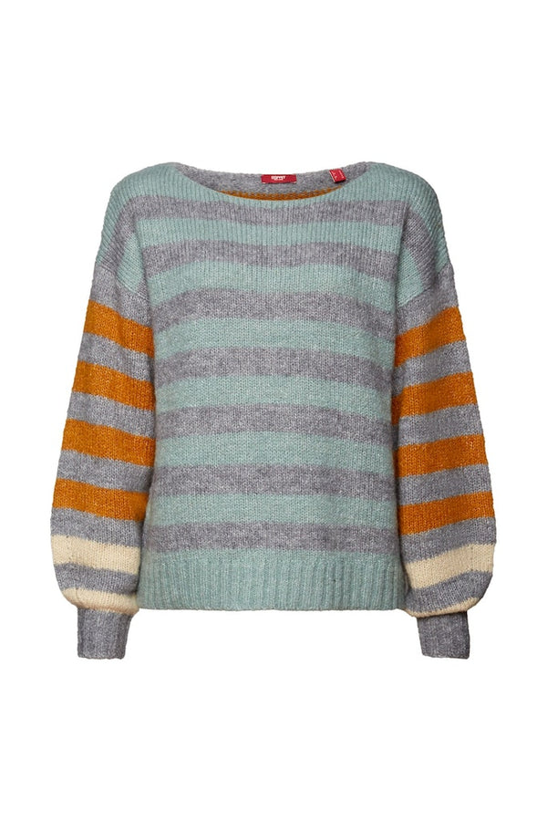 Round Neck Jumper - Medium Grey