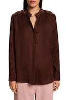 Drape Shirt - Brown