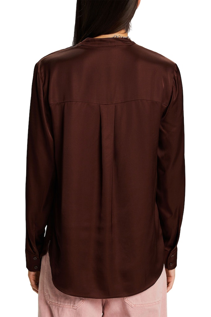 Drape Shirt - Brown