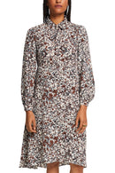 Print Dress - Brown