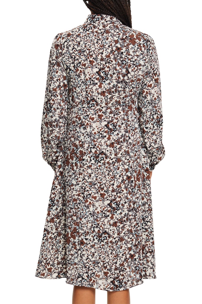 Print Dress - Brown