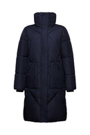 Casual Puffer Coat - Navy