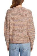 Casual Round Neck Cable Jumper - Bright Blue