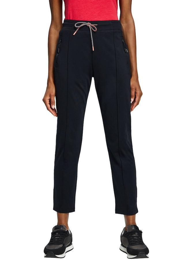 Zip Pocket Track Bottoms - Black