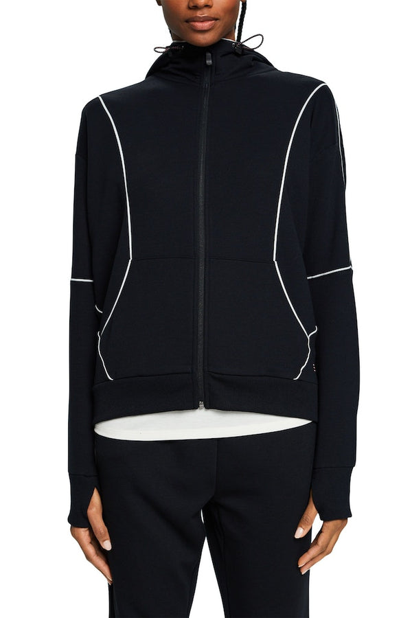 Zipped Hoodie - Black