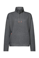 High Neck Sweatshirt - Medium Grey