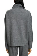 High Neck Sweatshirt - Medium Grey