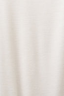 Casual Ribbed High Neck Top - Ice