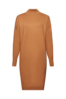 Casual Round Neck Jumper - Caramel